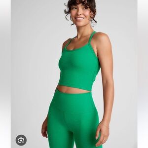 Beyond Yoga Spacedye Slim Racerback Cropped Tank. Size Small